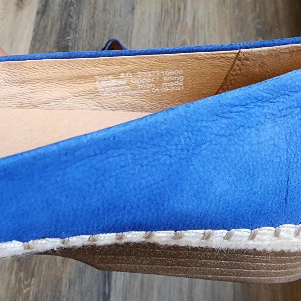 DANSKO LEATHER ESPADRILLES SLIP-ONS